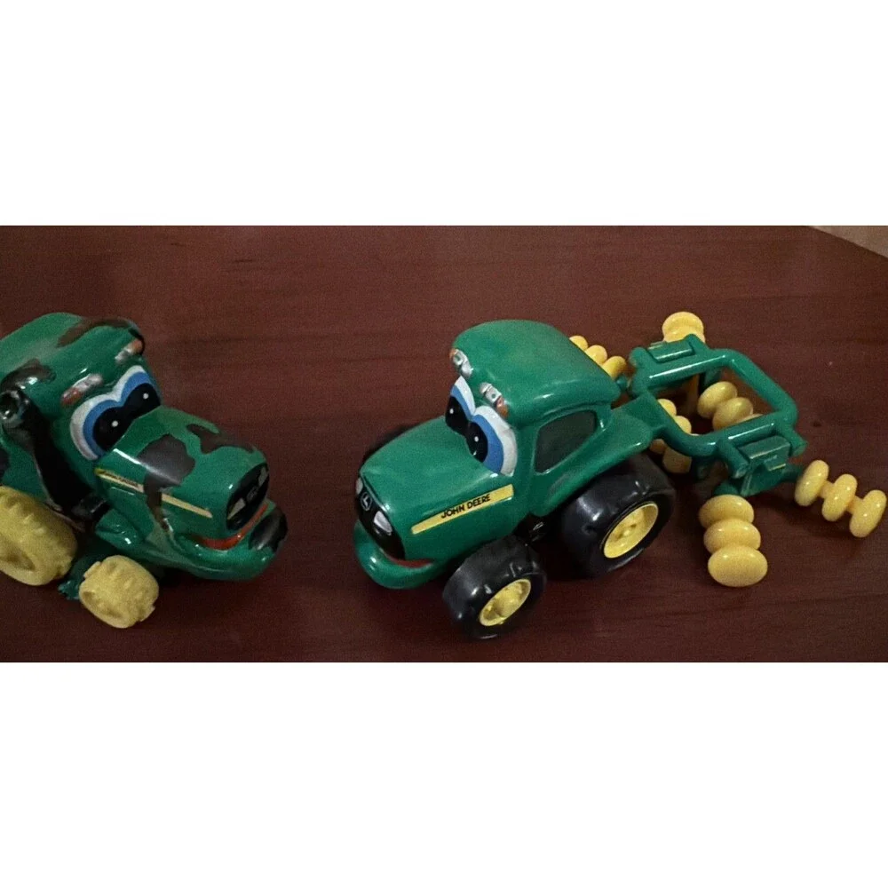 Ertl John Deere Chunky Kids Toddler Toy Corey Combine & Tractor Green Yellow GUC